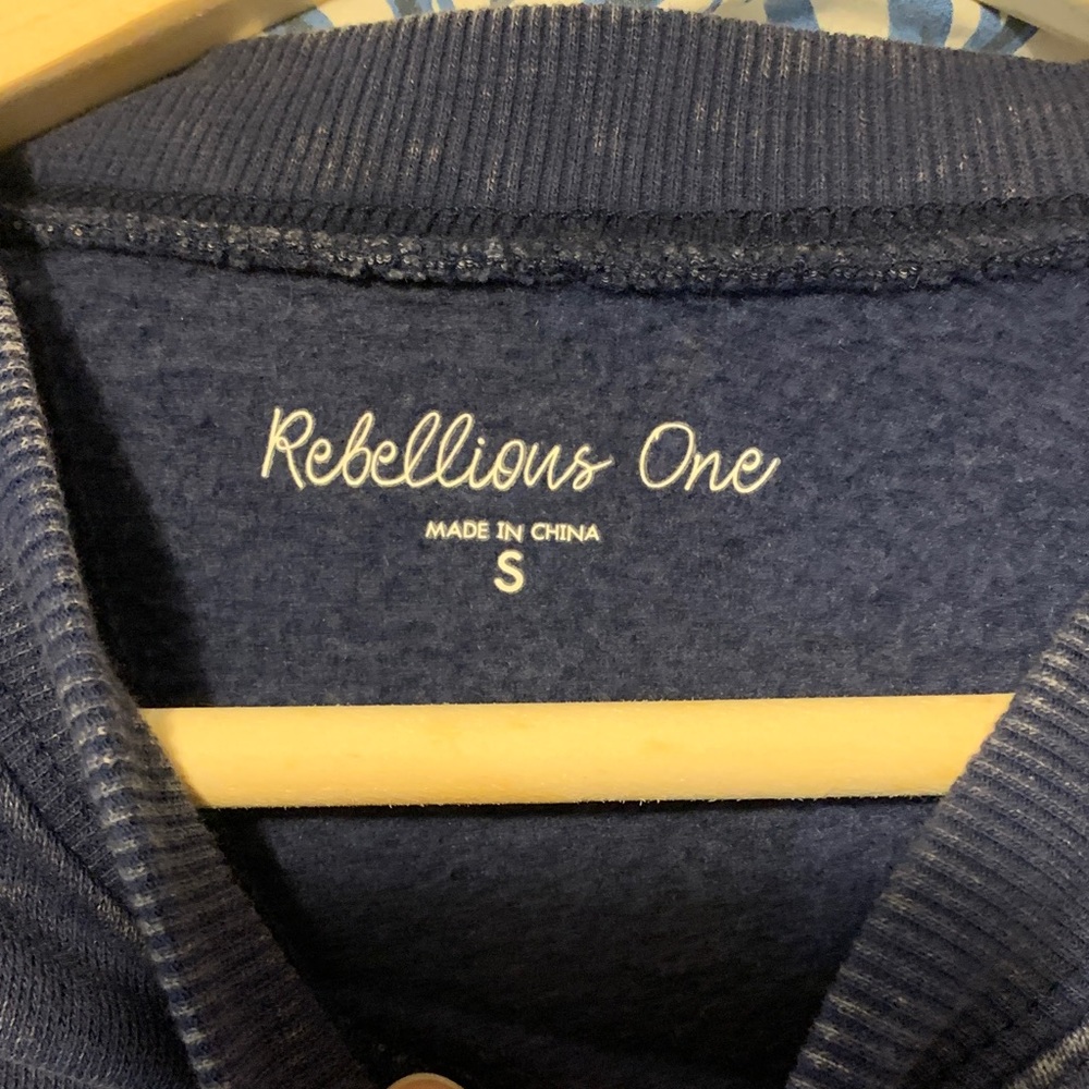 Rebellious One Deep Blue Sweatshirt - Picture 6 of 9